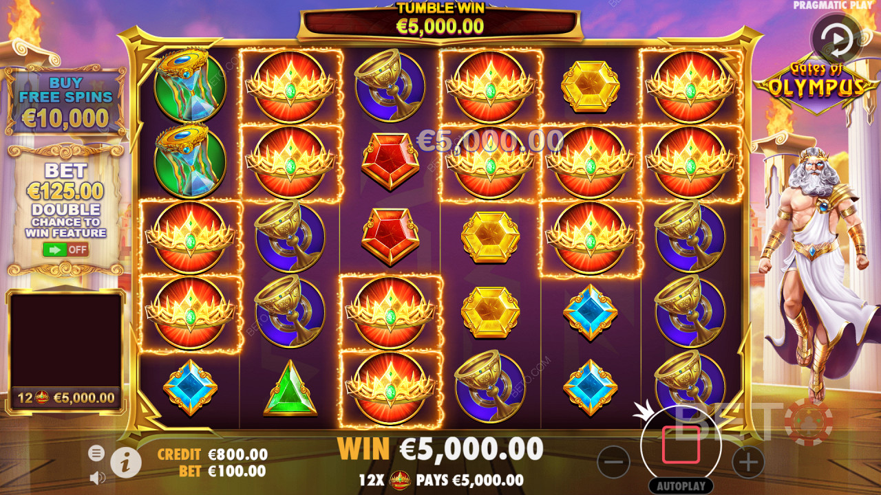 Gates of Olympus slot interface